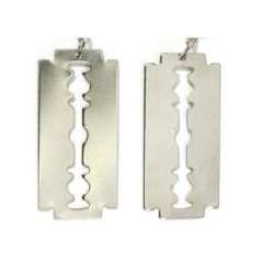 Razor Blade Earrings - Metal Earrings