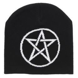 Pentagram Beanie  - Black Pentagram Beanie 