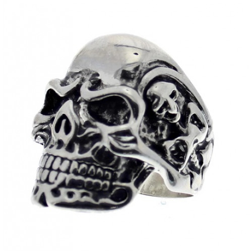 Chunky Skull Ring - 20mm Metal Ring