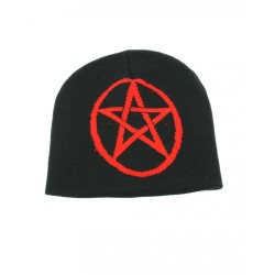 Pentagram Beanie  - Black Pentagram Beanie 