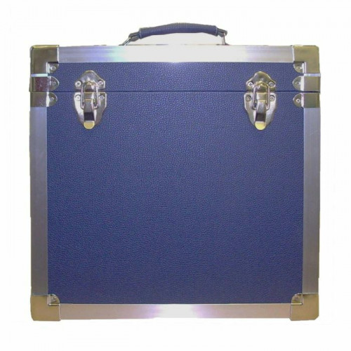 Steepletone Navy Blue & Silver Twelve Inch Record Case - 