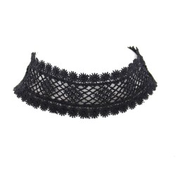 Black Lace Choker - 