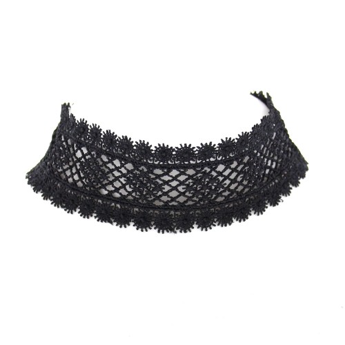 Black Lace Choker - 