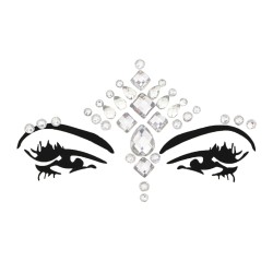 Crystal Face Gems - Clear