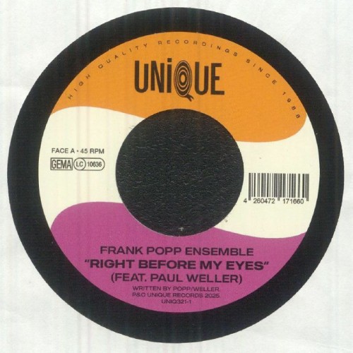 Frank Popp Ensemble Feat Paul Weller - Right Before My Eyes Frank Popp Ensemble Feat Paul Weller - Right Before My Eyes