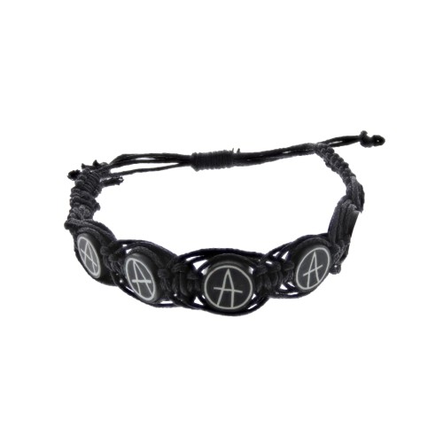 Anarchy - Plaited Reconstructed Leather Bracelet Anarchy - Plaited Reconstructed Leather Bracelet