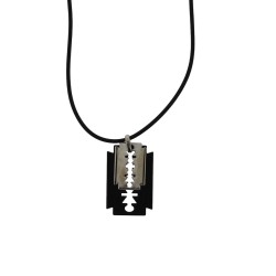 Double Razor Blade Chain - Necklace