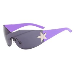 Star Wrap Around Sunglasses - 