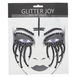 Evil Nun Face Gem Set - Jet Black