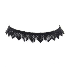 Black Lace Choker - 