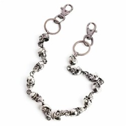 Metal Silver Skulls - Keychain