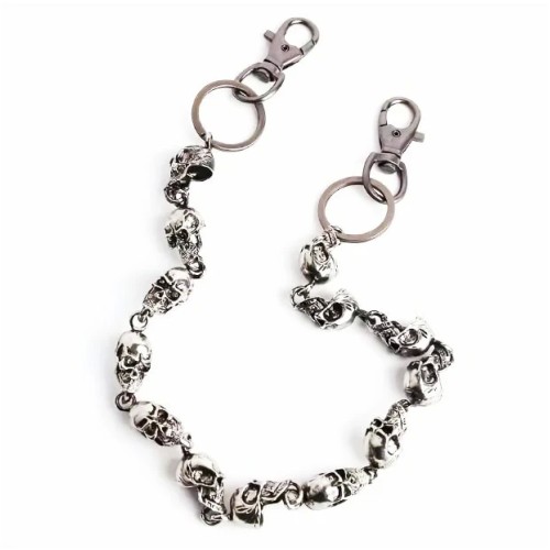 Metal Silver Skulls - Keychain