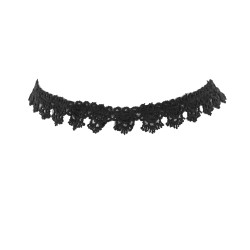 Black Lace Choker - 