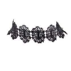 Black Lace Choker - 