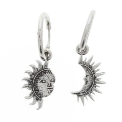 Sun And Moon Earrings - Metal Earrings