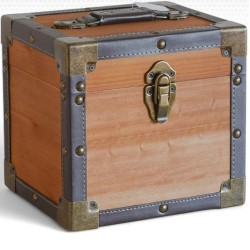 Steepletone Dark Wood Seven Inch Record Case - 
