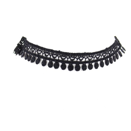 Black Lace Choker - 