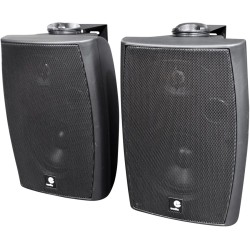 Black E-Audio Powered Speakers With Bluetooth & Auxiliary Imput - 